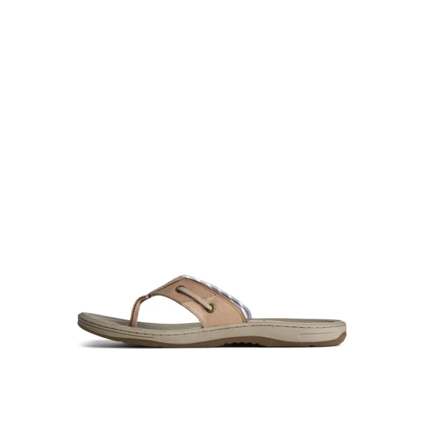 baitfish_leather_flip_flo_1-2.webp Sperry Sandals^Baitfish Leather Flip Flop MediumBeige