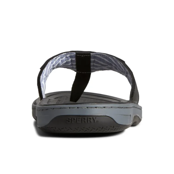 Sperry Sandals^Baitfish Leather Flip Flop Black