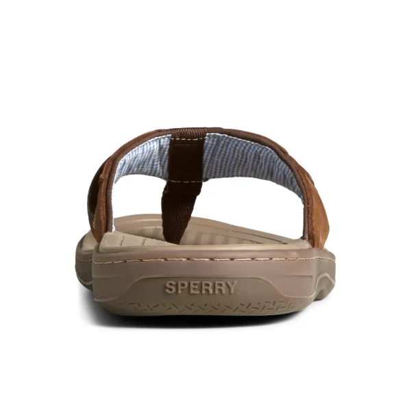 Sperry Sandals^Baitfish Leather Flip Flop BrownLeatherMixedMaterial