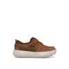 Sperry Sneakers^Bowfin Junior Boat Shoe MediumBeigeLeatherMixedMaterial