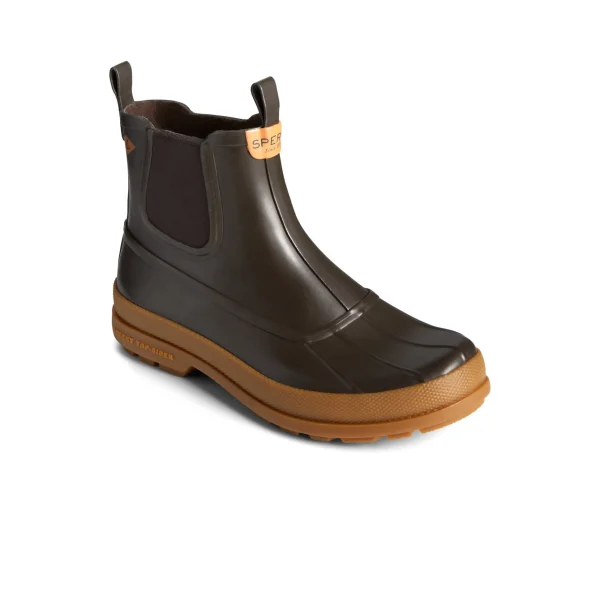Sperry Duck & Rain Boots | Boots^Cold Bay Rubber Chelsea Boot Brown