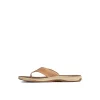 Sperry Sandals^Havasu Perf Flip Flop BrownLeatherMixedMaterial