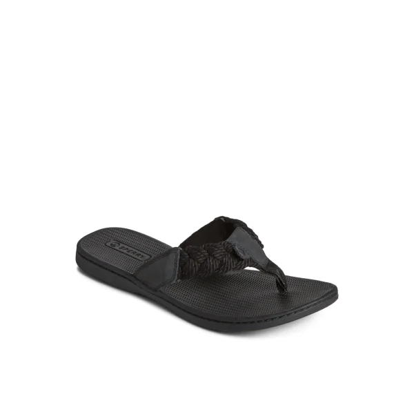 Sperry Sandals^Parrotfish Braid Sandal Black