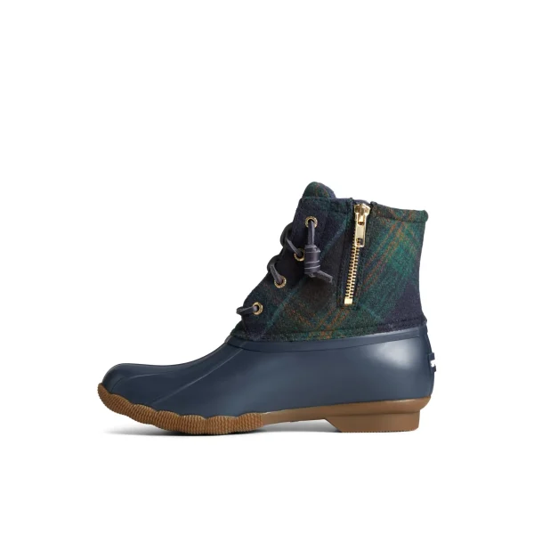 saltwater_plaid_duck_boot_1.webp Sperry Duck & Rain Boots | Boots^Saltwater Plaid Duck Boot Blue