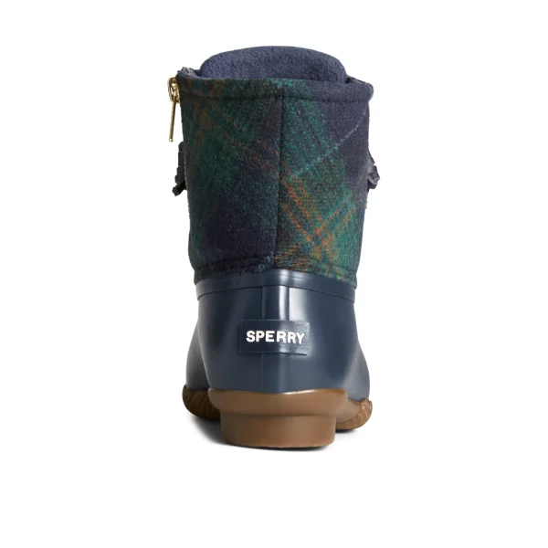 saltwater_plaid_duck_boot_3.webp Sperry Duck & Rain Boots | Boots^Saltwater Plaid Duck Boot Blue