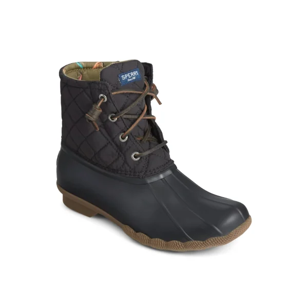 Sperry Duck & Rain Boots | Boots^Saltwater Quilted Duck Boot Black