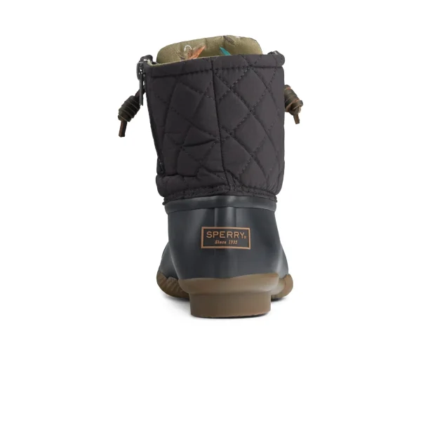Sperry Duck & Rain Boots | Boots^Saltwater Quilted Duck Boot Black