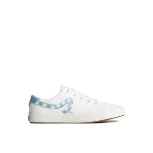 sandy_gingham_sneaker_0-1.webp Sperry Shoes | Sneakers^Sandy Gingham Sneaker WhiteTextileWoven