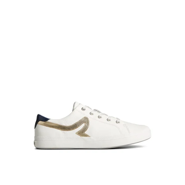sandy_leather_metallic_sn_0.webp Sperry Shoes | Sneakers^Sandy Leather Metallic Sneaker WhiteLeatherSmooth