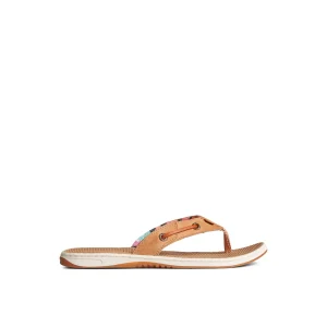 Sperry Sandals^Seafish Leather Flip Flop MediumBeige