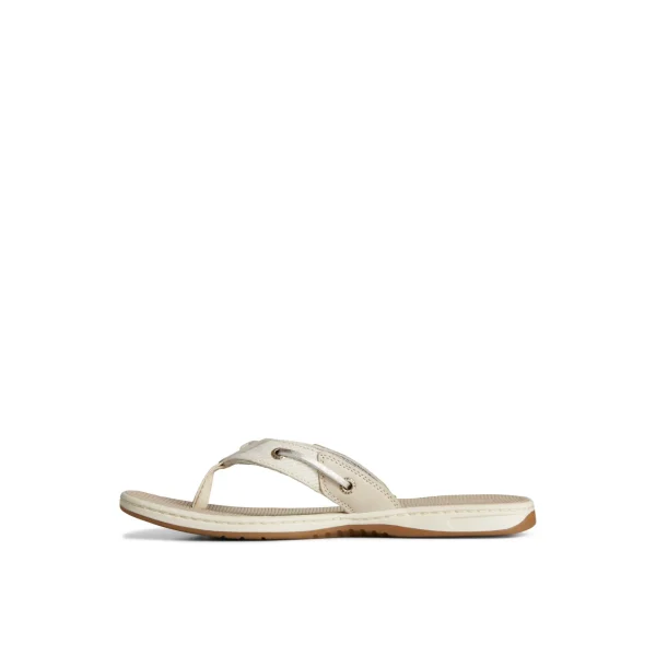 Sperry Sandals^Seafish Metallic Flip Flop Grey