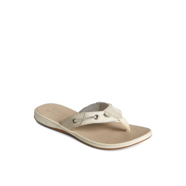 Sperry Sandals^Seafish Metallic Flip Flop Grey