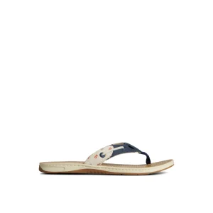 Sperry Sandals^Seafish Nautical Flip Flop White