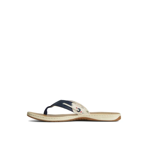 Sperry Sandals^Seafish Nautical Flip Flop White