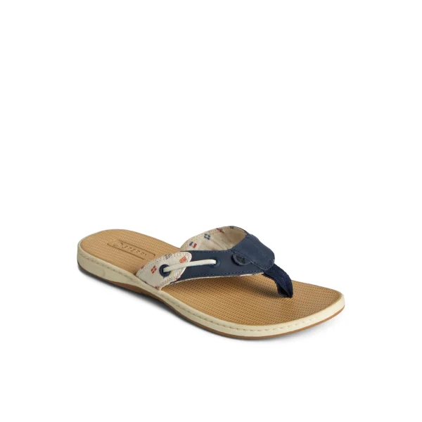 Sperry Sandals^Seafish Nautical Flip Flop White