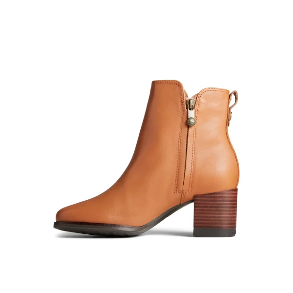 Sperry Ankle Boots | Boots^Seaport Heel Water Resistant Leather Boot MediumBeige