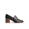 Sperry Shoes^Seaport Penny Heel Leather Loafer Black