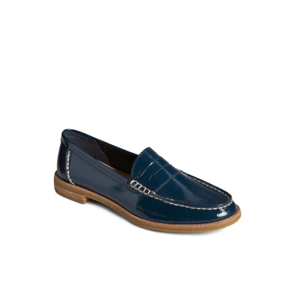 seaport_penny_leather_loa_2-3.webp Sperry Shoes | Oxfords & Loafers^Seaport Penny Leather Loafer Navy