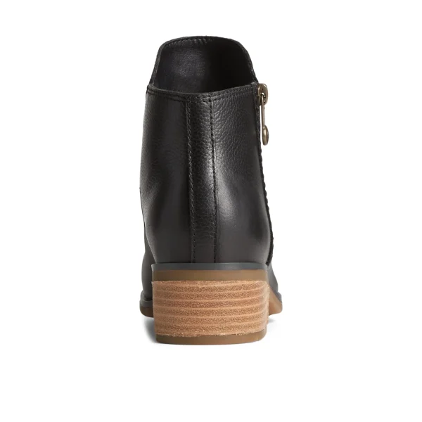 seaport_storm_water_resis_3.webp Sperry Boots | Ankle Boots^Seaport Storm Water Resistant Leather Boot Black