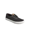 striper_ii_slub_linen_sne_2.webp Sperry Shoes | Sneakers^Striper II Slub Linen Sneaker Black