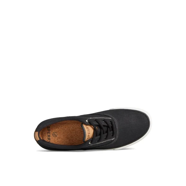 striper_ii_slub_linen_sne_4.webp Sperry Shoes | Sneakers^Striper II Slub Linen Sneaker Black